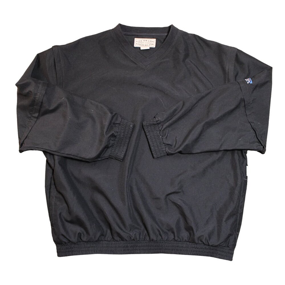 Colorado Timberline Mens Large Black WSPA V-Neck Convertible Sleeve Pullover